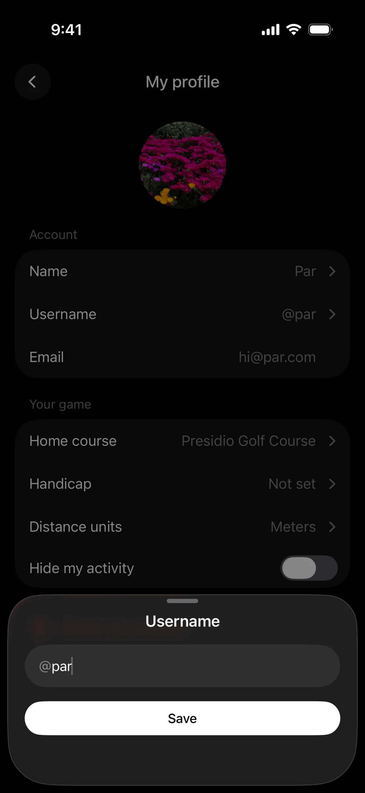 Choosing a username
